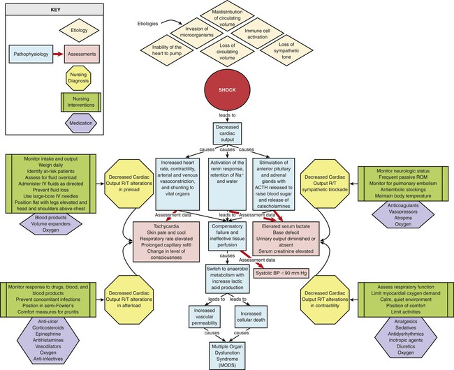 Septic Shock Concept Map Shock, Sepsis, and Multiple Organ Dysfunction Syndrome | Nurse Key