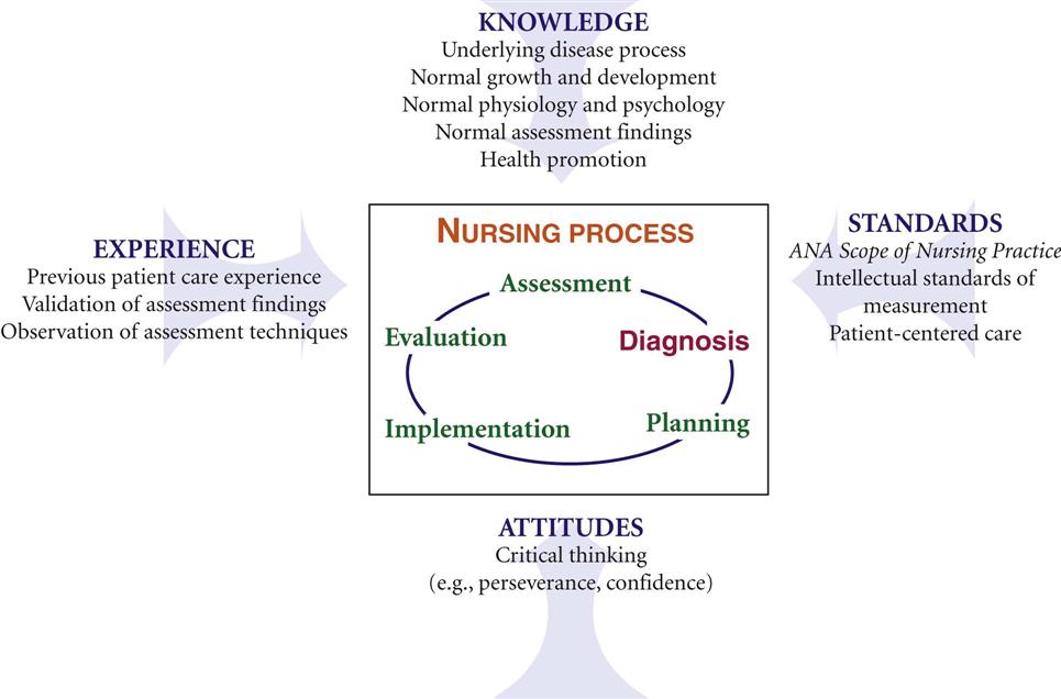 critical thinking and the nursing process quizlet