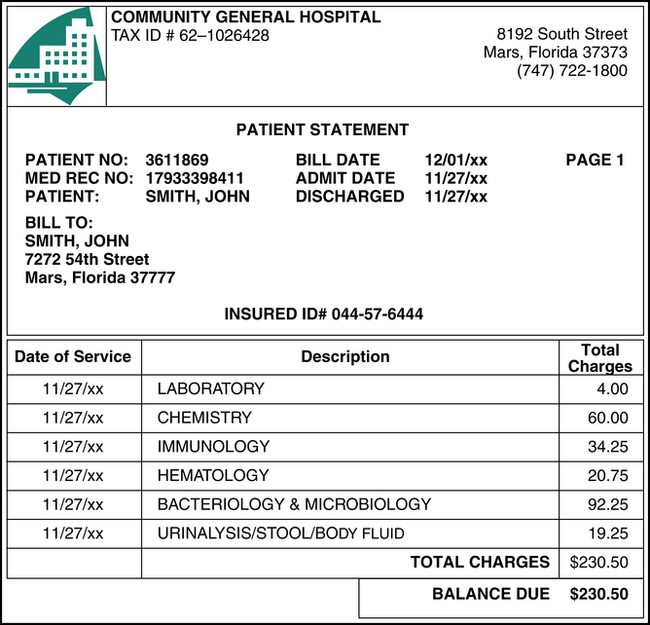 hospital bill receipt hospitality hospitality